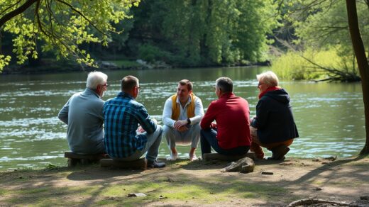 Маркетинг на серии о людях, плывущих по течению